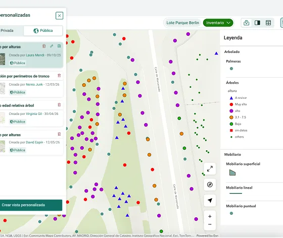 Mapa temático con la simbología y las etiquetas personalizadas