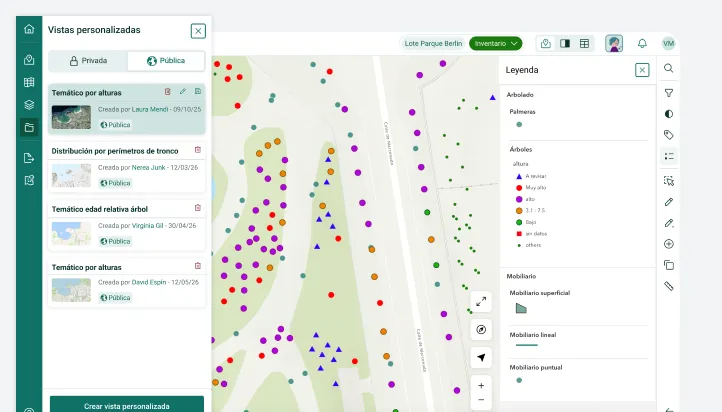 Mapa temático con la simbología y las etiquetas personalizadas